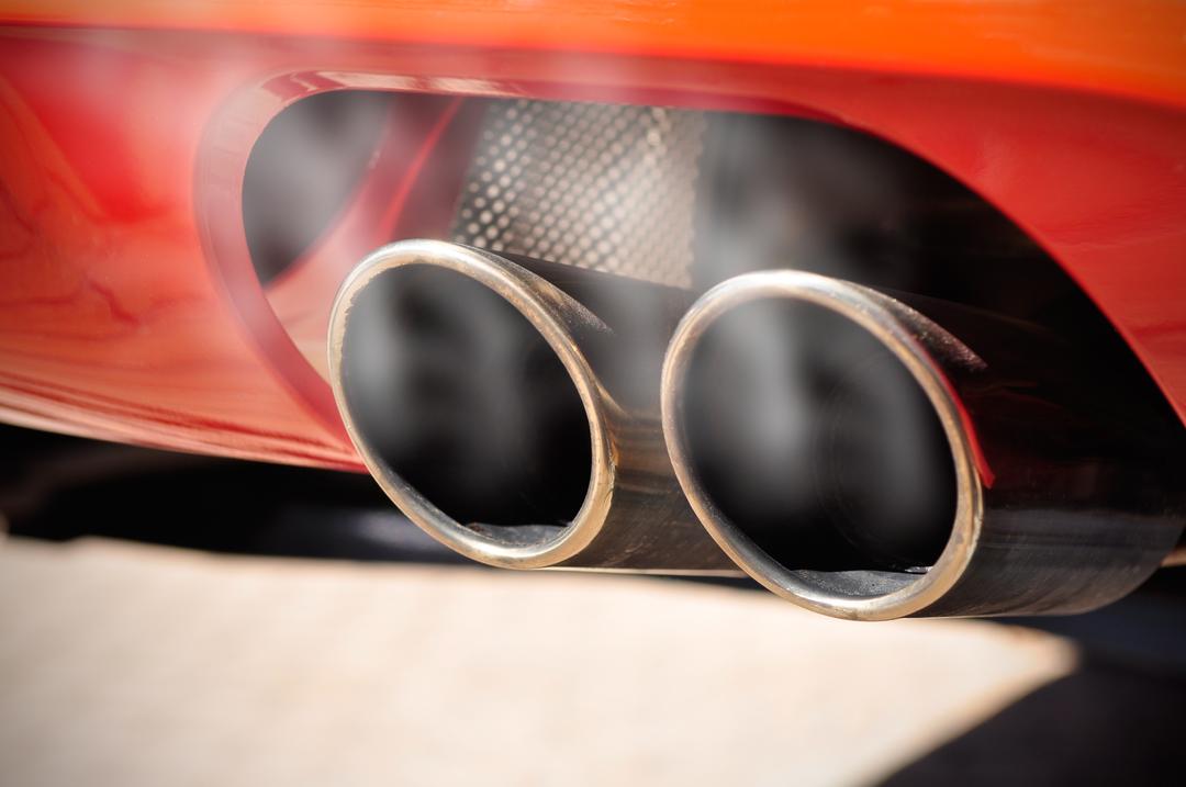 diesel car exhaust emitting fumes